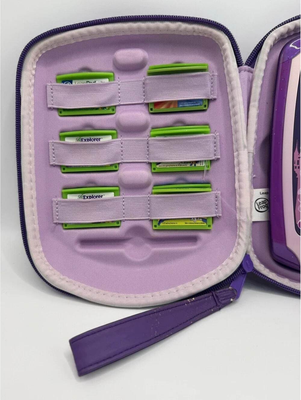 LeapFrog LeapPad2 Disney Princess System W Case No Cords 9 Games Tested Works
